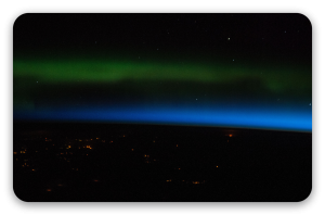 Noorderlicht vanuit de ruimte