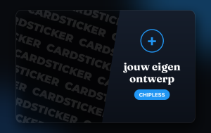 Chipless – Zelf samenstellen - pinpas sticker