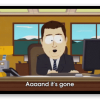 And it's gone