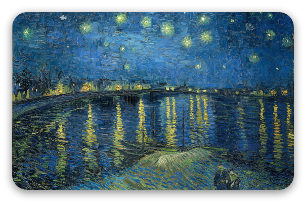 Sterrennacht boven de Rhône