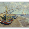 Visserboten op het strand