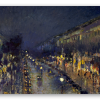Boulevard Montmartre bij nacht