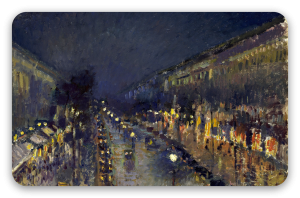 Boulevard Montmartre bij nacht