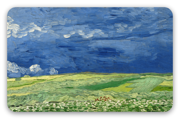 Korenvelden onder onweerslucht