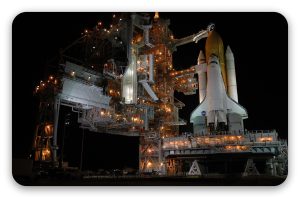 Shuttle-lancering