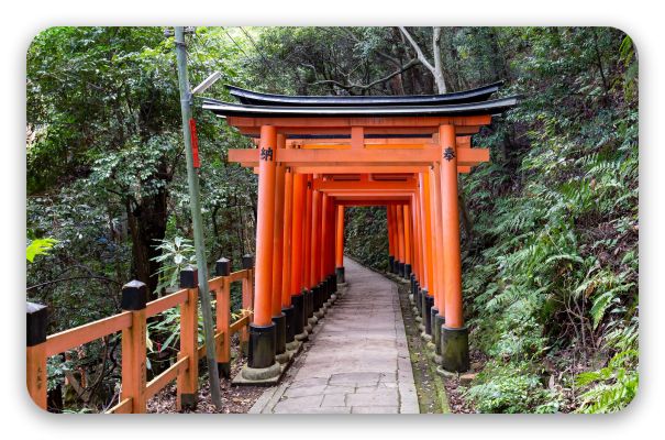 De rode poorten van Kyoto