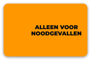 Alleen voor noodgevallen