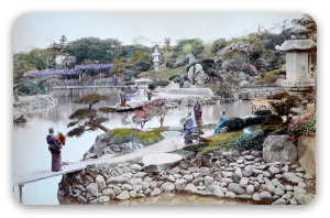 Japanse tuin rond 1890