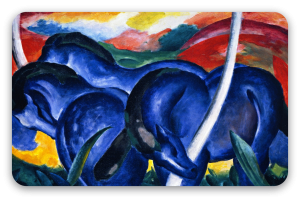 De grote blauwe paarden