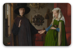 Het Arnolfini-portret (detail)