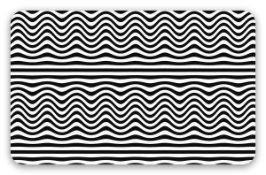 Op-art golflijnen