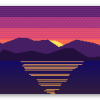 Pixel Zonsondergang