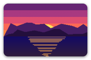 Pixel Zonsondergang